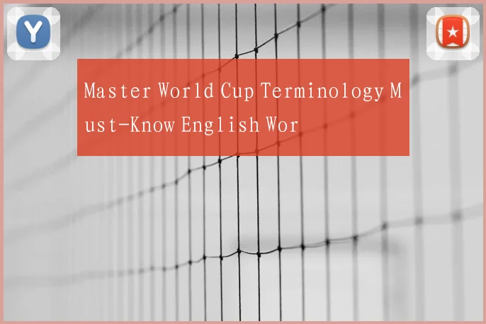 Master World Cup Terminology Must-Know English Wor