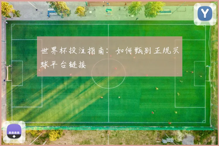 世界杯投注指南：如何甄别正规买球平台链接