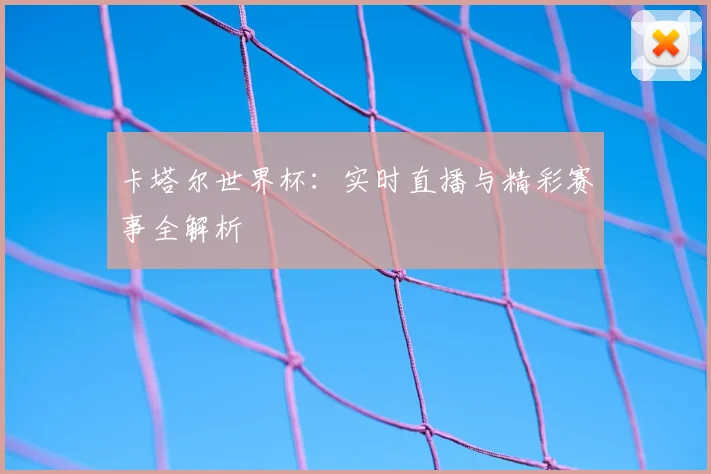 卡塔尔世界杯：实时直播与精彩赛事全解析